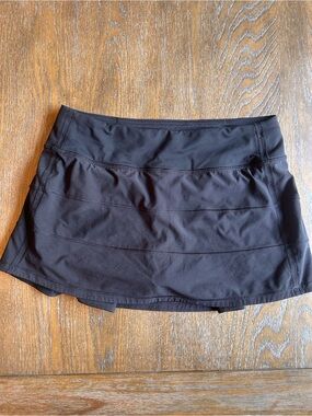 Lululemon Pace Rival Black Tennis Skirt